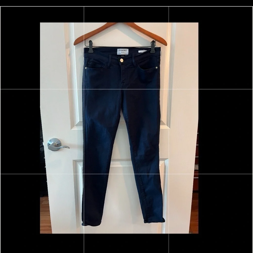 Frame Denim Le Skinny De Jeanne Jeans In Deep Blue Dive
